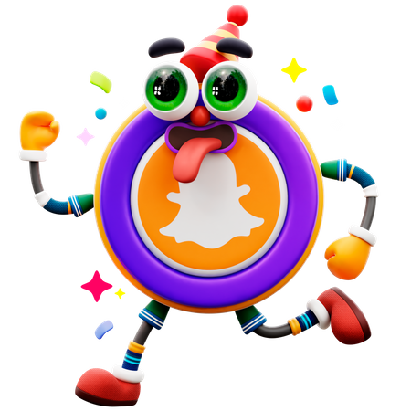 Snapchat Sticker  3D Illustration