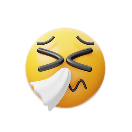 Sneezing  3D Icon