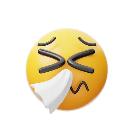 Sneezing  3D Icon