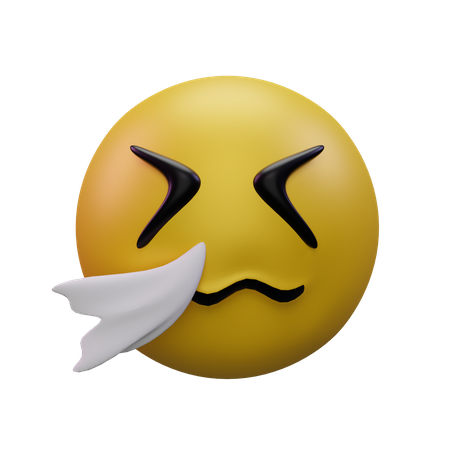 Sneezing 3D Icon