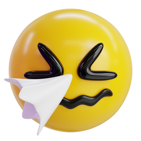 Sneezing Face Emoji  3D Icon