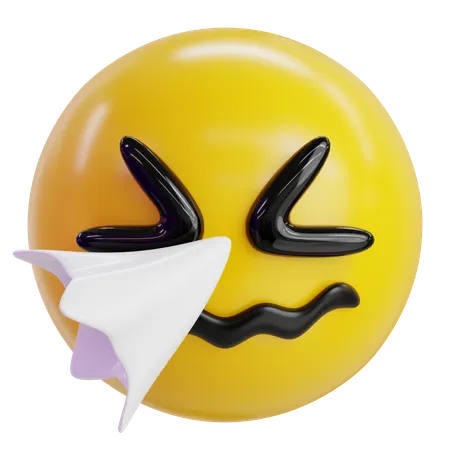 Sneezing Face Emoji  3D Icon