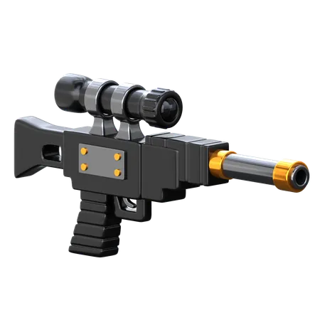 Sniper 3 D Military Icon 3D Icon
