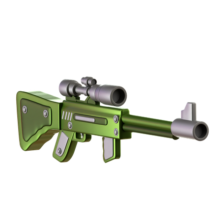 Sniper  3D Icon