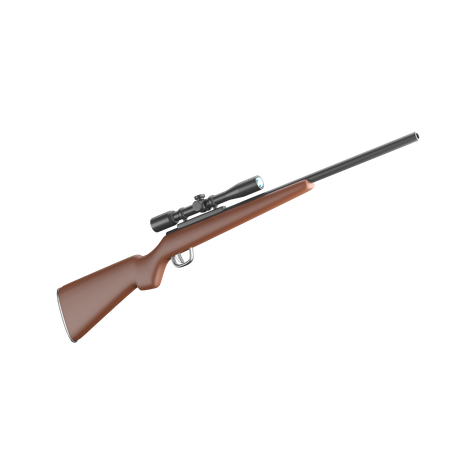 Sniper Rifle 3D Icon
