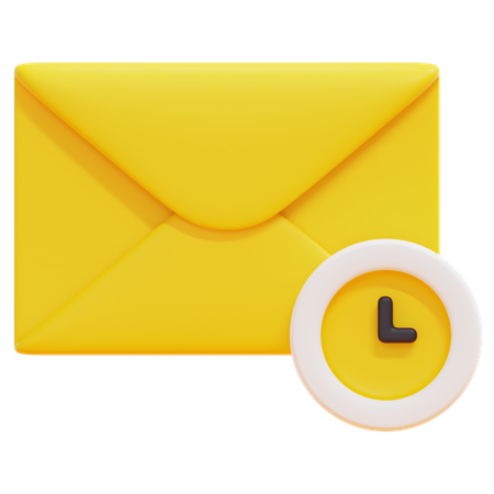 Mettre en attente l'e-mail  3D Icon