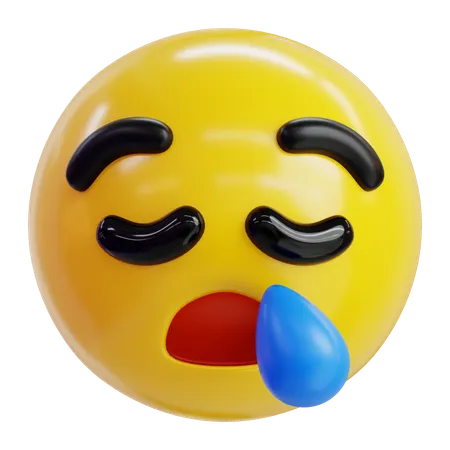 Snoring Emoji  3D Icon