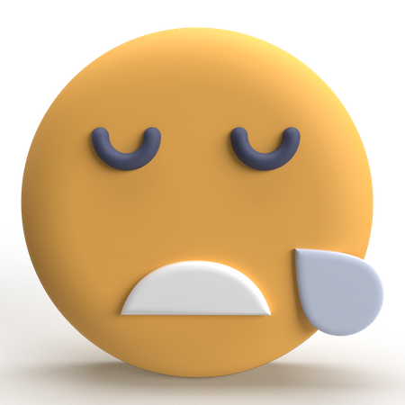 Snoring Emoji  3D Icon