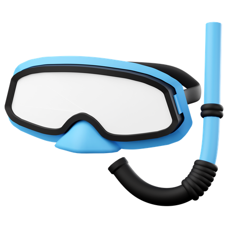 Snorkel mask 3D Icon
