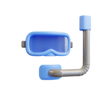 Snorkeling  3D Illustration