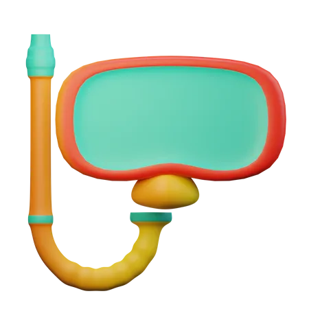 Snorkeling  3D Illustration