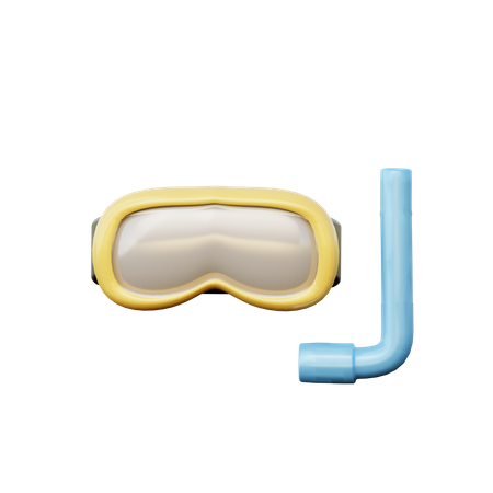 Snorkeling  3D Illustration