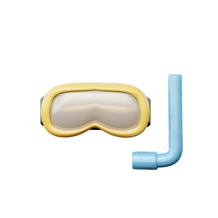 Snorkeling  3D Illustration
