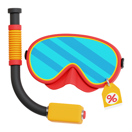Snorkeling Discount  3D Icon