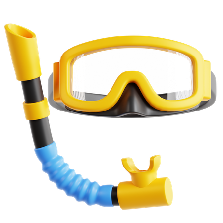 Snorkeling Gogles  3D Icon