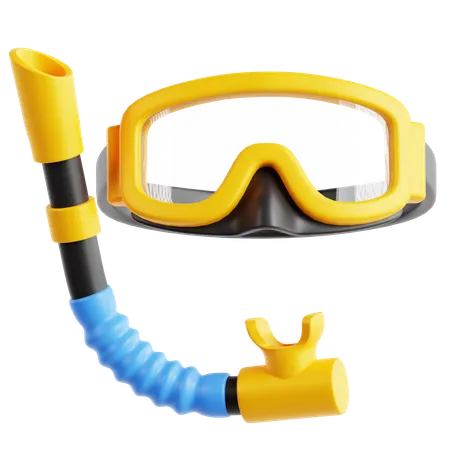 Snorkeling Gogles  3D Icon