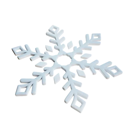 Snowflake Icon 3 D Render 3D Icon