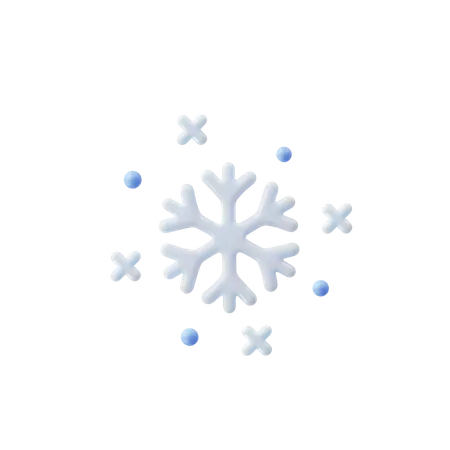 Snow  3D Illustration