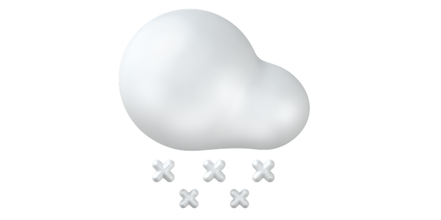 Snow  3D Icon