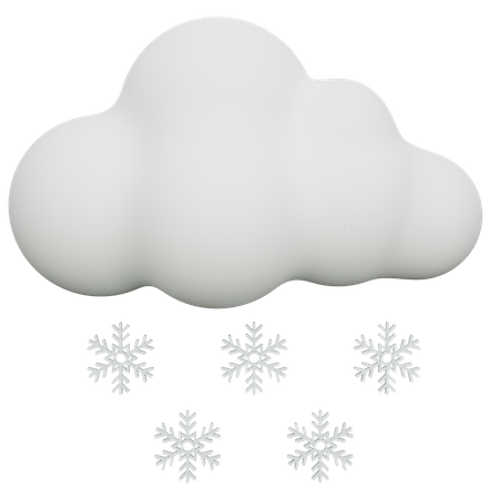 Snow  3D Icon