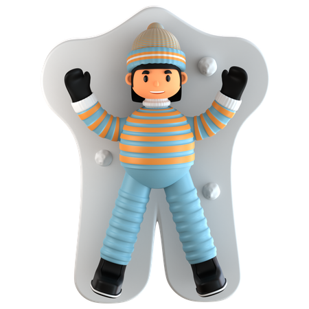 Snow Angel  3D Icon