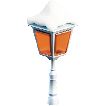 Snow Covered Lantern  3D Icon