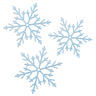 3d snow crystal logo