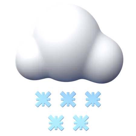 Snow Fall  3D Icon