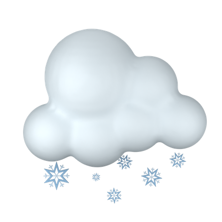 Snow Fall  3D Icon