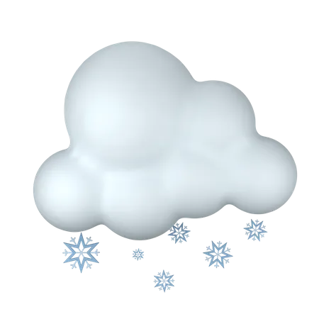 Snow Fall  3D Icon