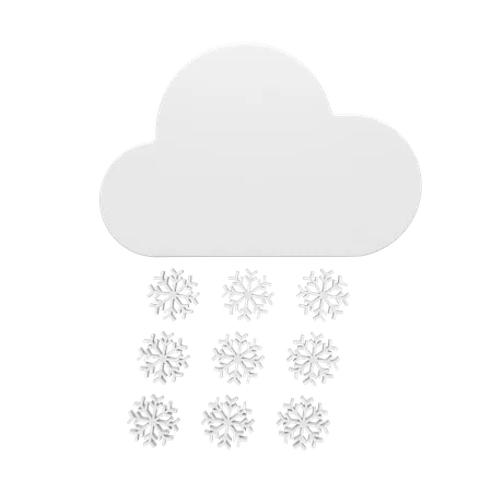 Snow Fall  3D Icon