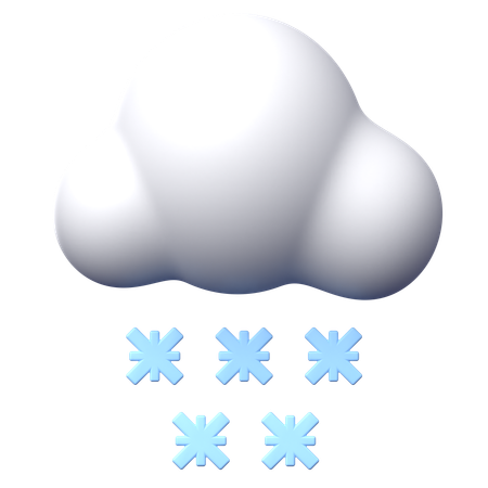 Snow Fall  3D Icon