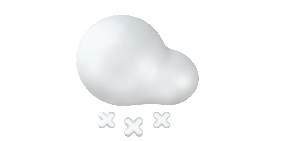 Snow fall  3D Icon