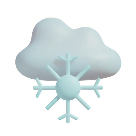 Snow Fall  3D Illustration