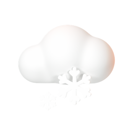 Snow Fall 3D Illustration