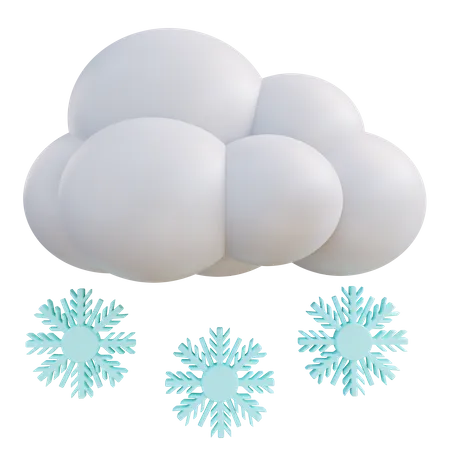 Snow Fall 3D Icon
