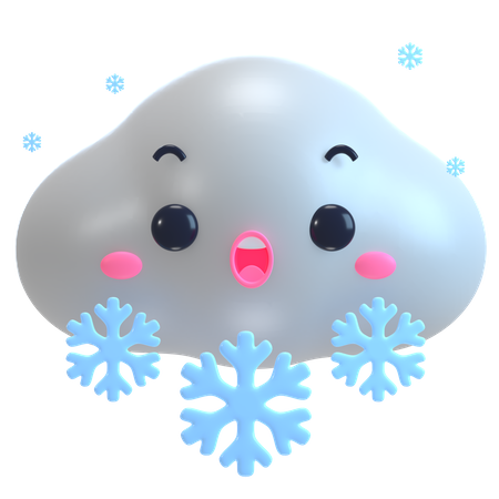 Snow Fall  3D Icon