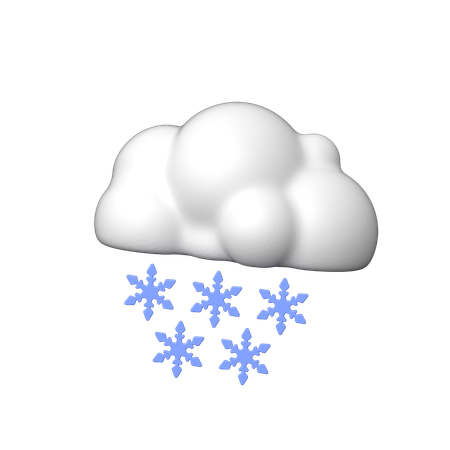 Snow Falling  3D Icon