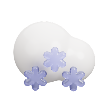 Snow Falls  3D Icon