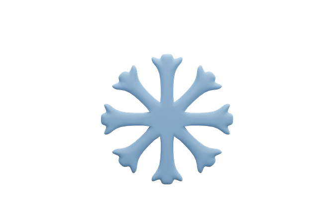 Snow Flake 3D Icon