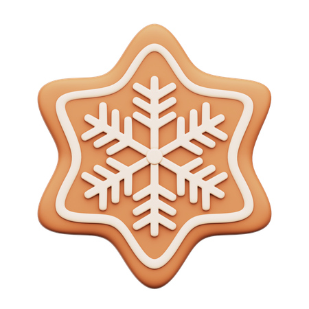 Snow Gingerbread  3D Icon