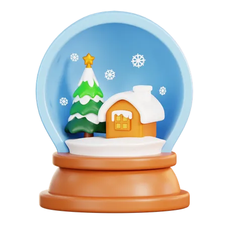 Snow Globe  3D Icon