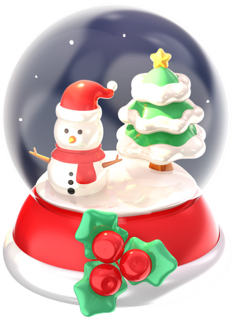 Snow Globe  3D Icon