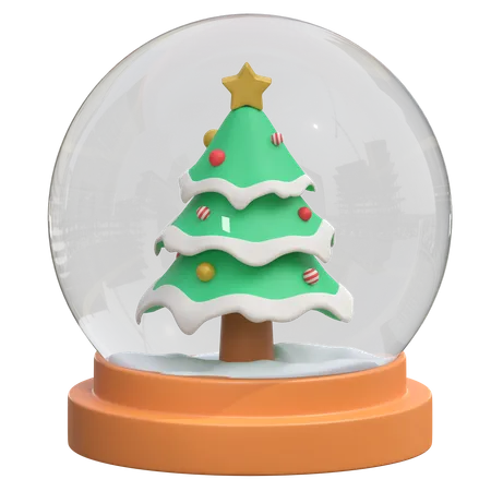 Snow Globe  3D Icon