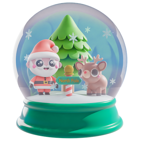 Snow Globe  3D Icon