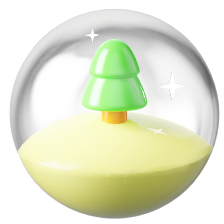 Snow Globe  3D Icon