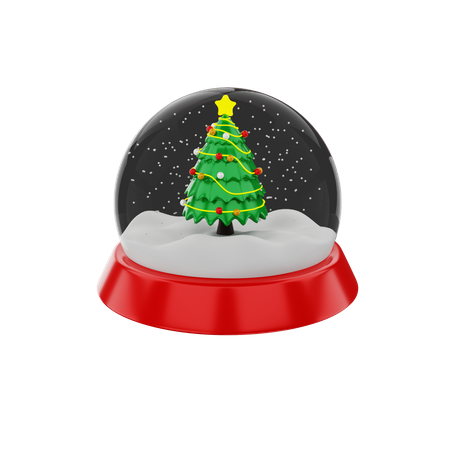 Snow Globe  3D Illustration