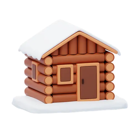 Snow Home  3D Icon