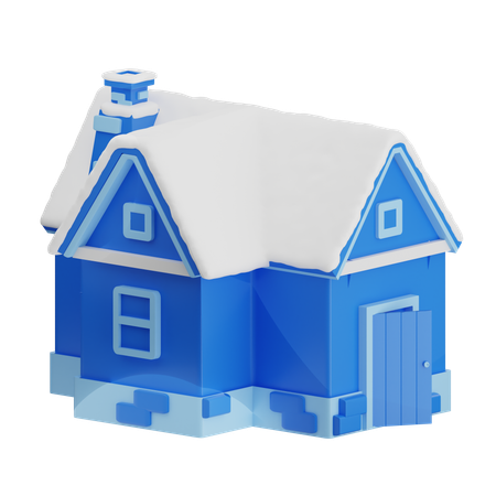 Snow Home  3D Icon