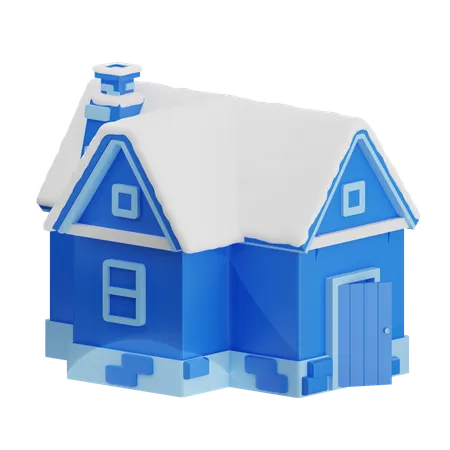 Snow Home  3D Icon